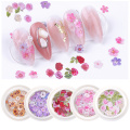 100 Pcs Rose Flower Daisy Leaf Sequins 3D Nail Art Decorations Design Ultrathin Slices Sticker Manicure Desig Accessories