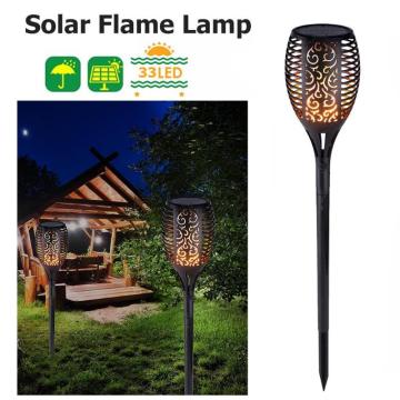 33/51/96 LED Solar Light Waterproof Flickering Outdoor Garden Solar Light Control Lawn Torch Solar Flame Lamp Landscape Decor