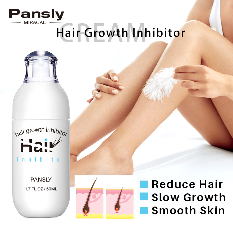 Pansly Hair Growth Inhibitor facial Removal cream Spray Beard Bikini Legs Body Armpit Painless Non-Irritating Body Cream TSLM2
