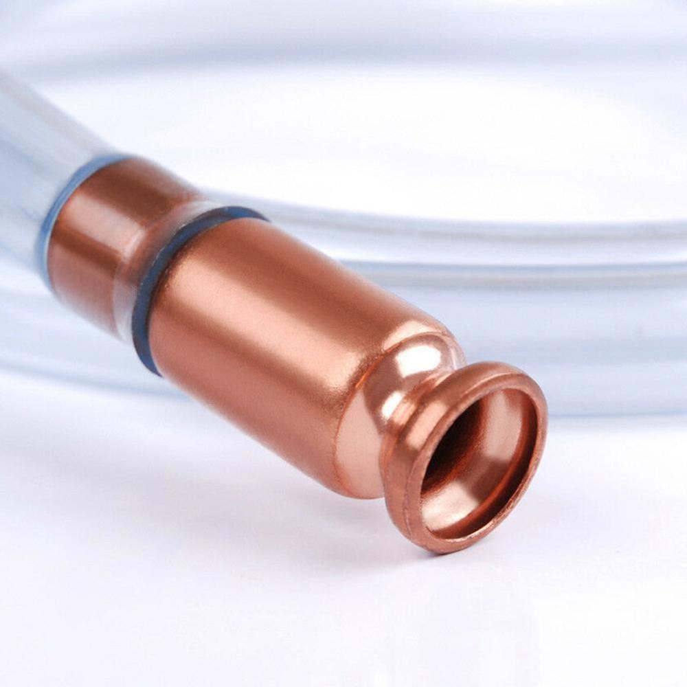 Manual Suction Pipe Gas Siphon Pump Gasoline Fuel Water Shaker Siphon Safety Self Priming Hose Pipe Plumbing Hoses Transparent