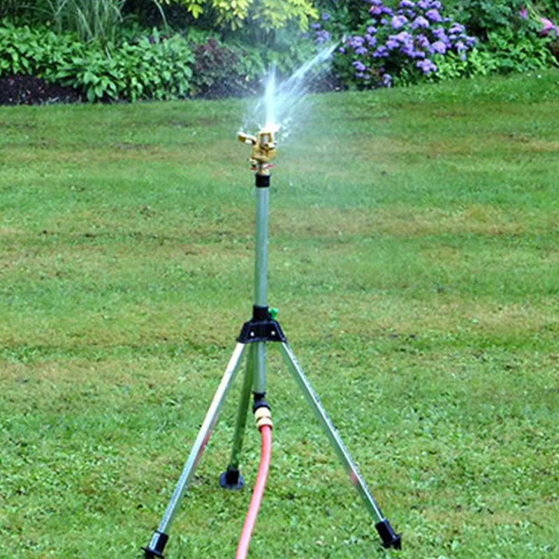 1/2 Inch Garden Water Sprinkler Spray Nozzle Fountain Irrigation Connector Copper Rotate Rocker Arm watering Tool Spiker