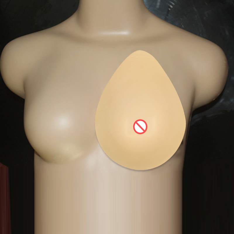 ONEFENG Silicone Breast Prosthesis Light Weight Silicone Boob for Breast Cancer Women Teardrop Shape 100-470g/pc