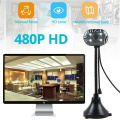 Full HD 480P Web cam with Microphone for Computer laptop Mini WebCamera Rotatable Web Camera Apply to Conference Work video call