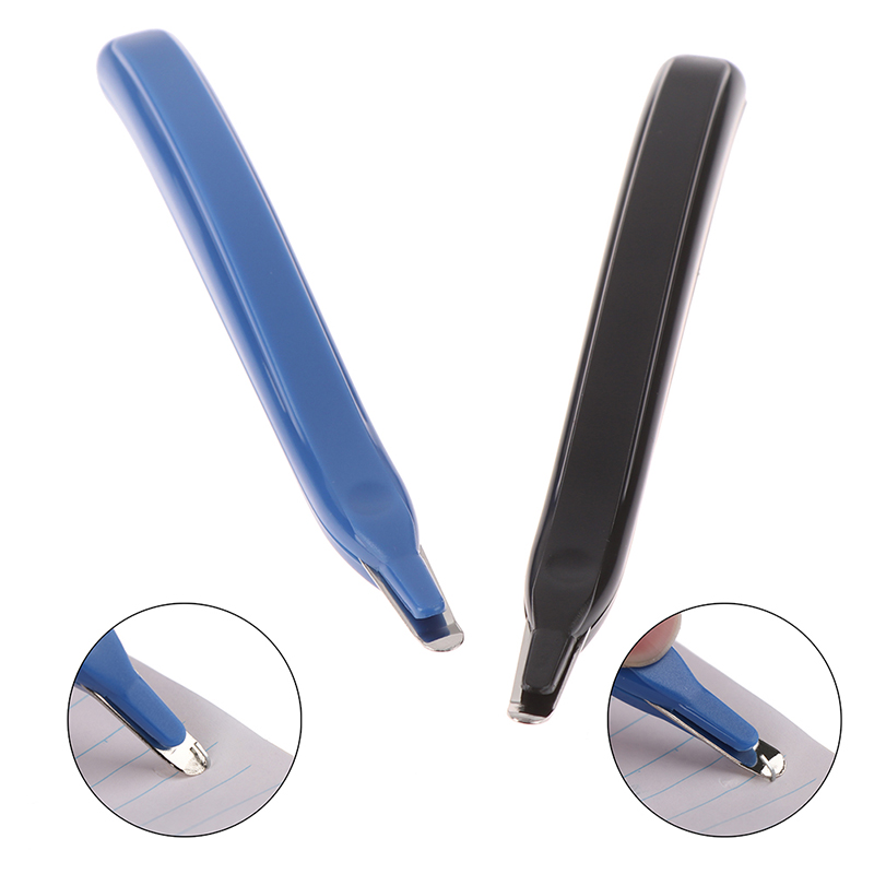 1pc Blue Portable Staple Remover Needle Removal Nail Puller Office School Home Stationary Supplies Tool