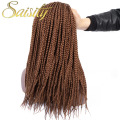 Saisity Ombre Fiber Synthetic Braiding Hair Bulk Crochet Braids Micro Box Braids Crochet Hair