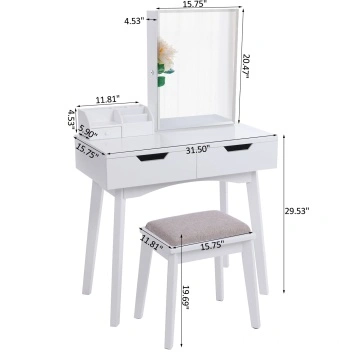 China White French Mirrored Dressing Table Set Fabricantes - Black Mirrored Dressing Table Set China White French Mirrored Dressing Table Set Fabricantes - Black Mirrored Dressing Table Set