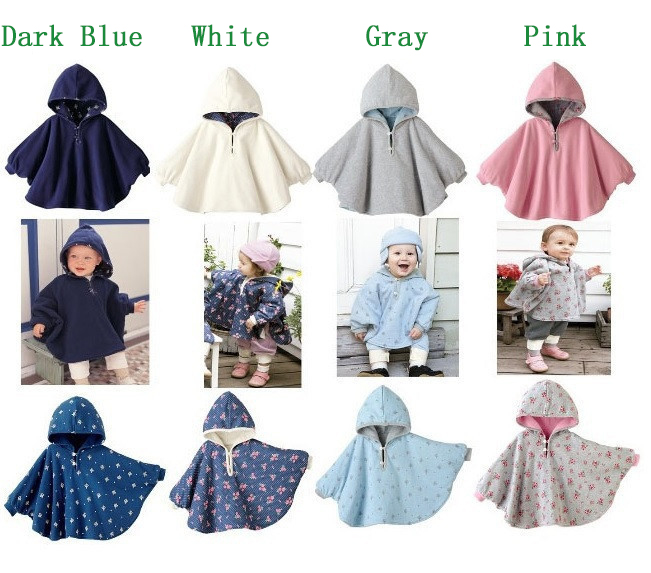 Fashion Baby Coats Boys Girls Clothes Smocks Outwear Fleece Cloak Mantle Children's Clothing Poncho Shawl Cape Amice Wrap Tippet