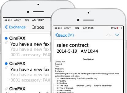 CimFAX C5 Fax from PC/Mobile to Fax Machines Fax2Email 20 Users Fax Server for Windows XP/7/8/10/Mac/Android/IOS