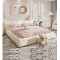 Italian light luxury minimalist fabric bed modern soft