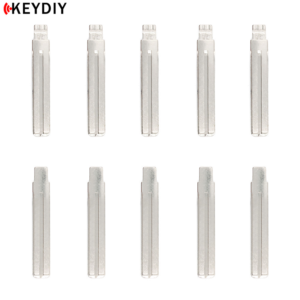 KEYDIY 10Pcs/Lot Metal Blank Uncut Flip KD/VVDI/JMD Remote Key Blade Type #77 HY22 for New Wuling 6390