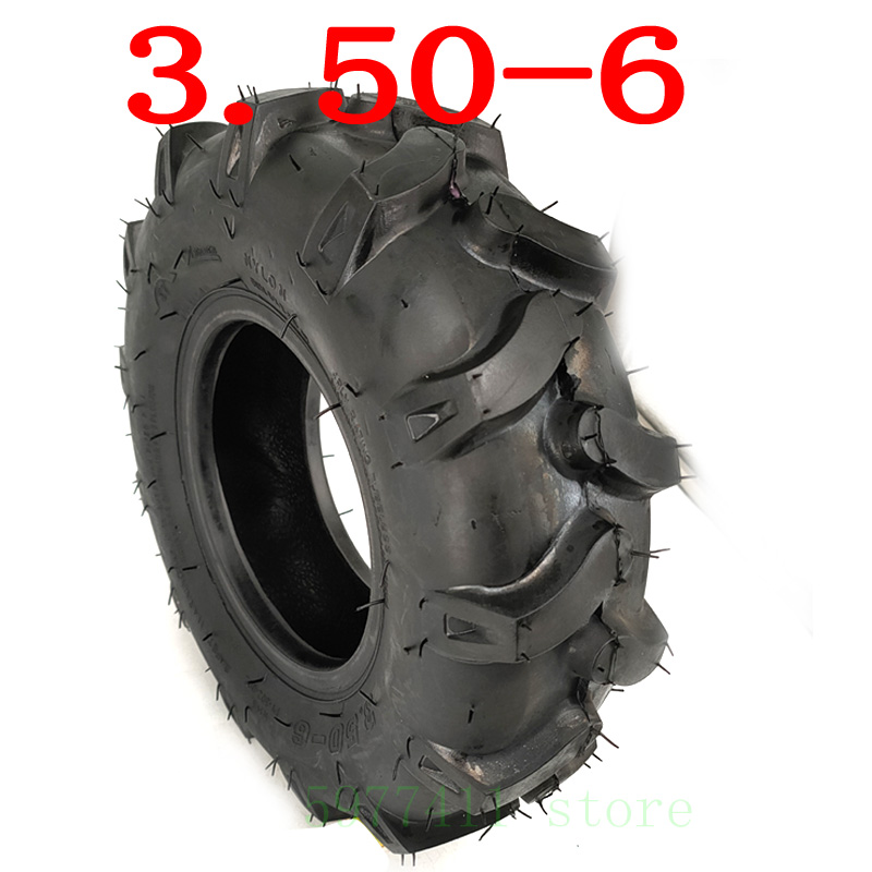 High Quality 3.50-6 Tire Tubeless For Agricultural Machinery Mower Micro Tiller Tool Car Tractor Accessories