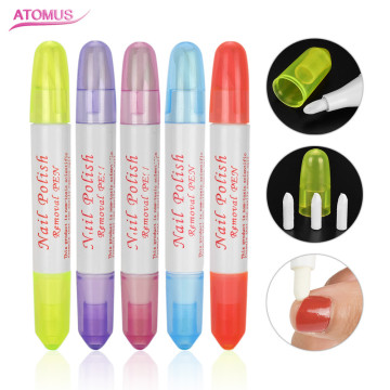 Wholesale 5pcs Nail Polish Remover Pen Manicure Cleaner Nail Polish Corrector Remover Pen UV Gel Polish Remover Wrap Tool TSLM2