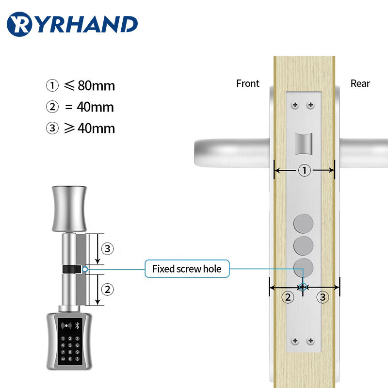 Smart Lock DIY keyless double replacement cylinder lock TT lock app WiFi euro cylinder smart locks