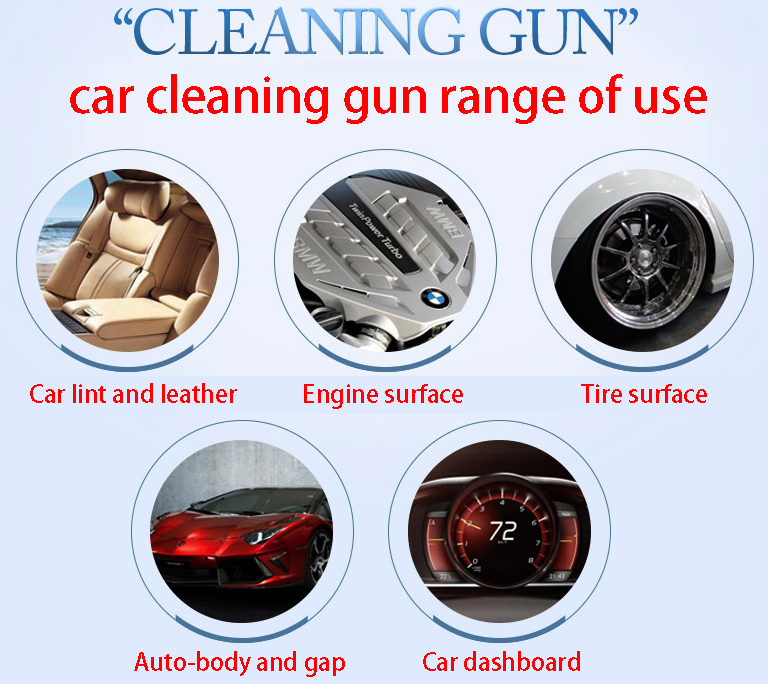 Air Car Cleaning Gun Pneumatic Car Tool Dry Cleaner Apparatus