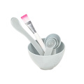 New 4PCS Plastic Facial Brush Bowl Spoon Set Brush DIY Beauty Tools Skin Care Makeup Supplies