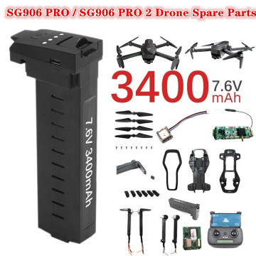 Original Accessories SG906 Pro Drone SG906 Pro 2 Drone Battery 7.6V 3400mAh Arm with Motor Propeller Blade and Other Spare Parts