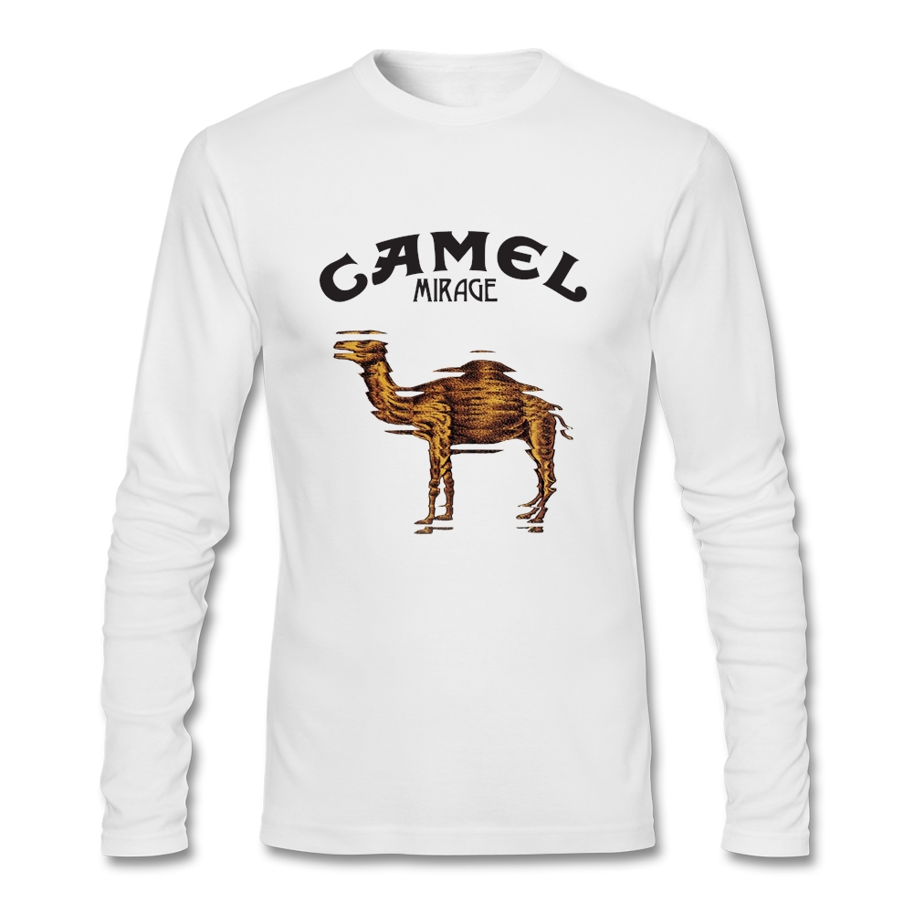 Top Camel T Shirt Brand Men's T-shirt Cotton Crewneck Long Sleeve Custom T Shirts For Boys