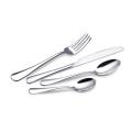 Stainless steel restaurant fork and knife