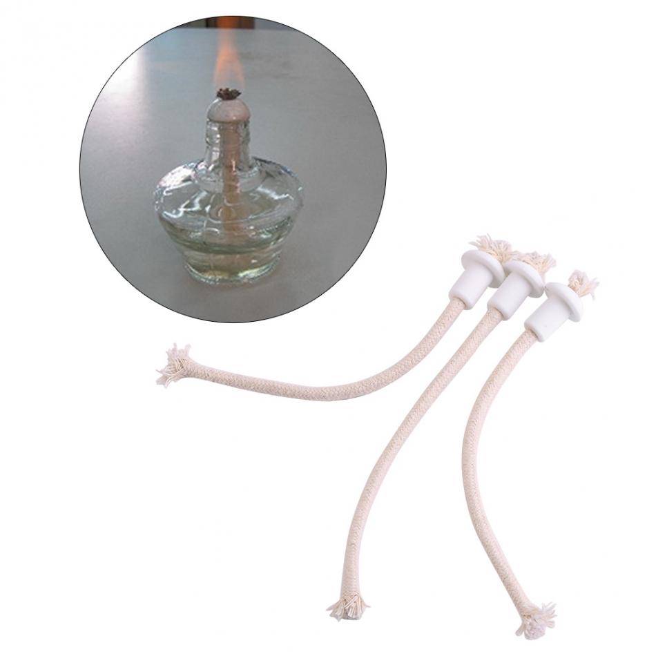 7Pcs Candle Wick Wine Bottle Wick Cotton White for Candle DIY Ceramic Holders Torch Oil Lamp Fiber Heat-Resistant Kerosene Wick