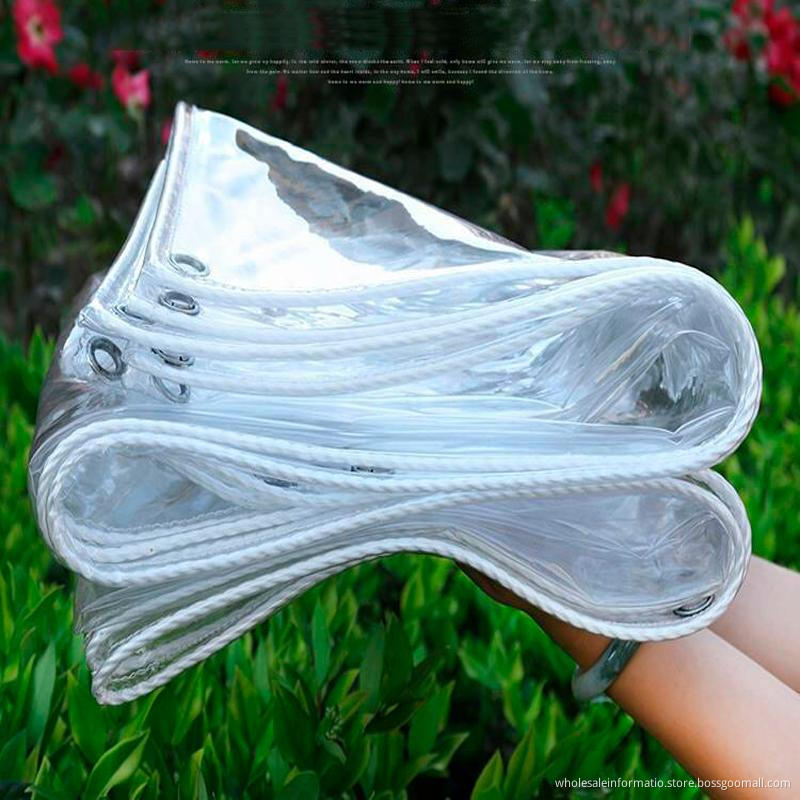 Custom Size Soft PVC Rain Tarp Waterproof Transparent Agricultural Vegetable Greenhouse Shelter Clear Poly Cover 400GSM Shade