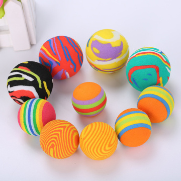 Self-excited Cat Toy Ball Multicolor ball Foam Ball Pet Toy Cat Multicolor Ball Color Random Pet Products
