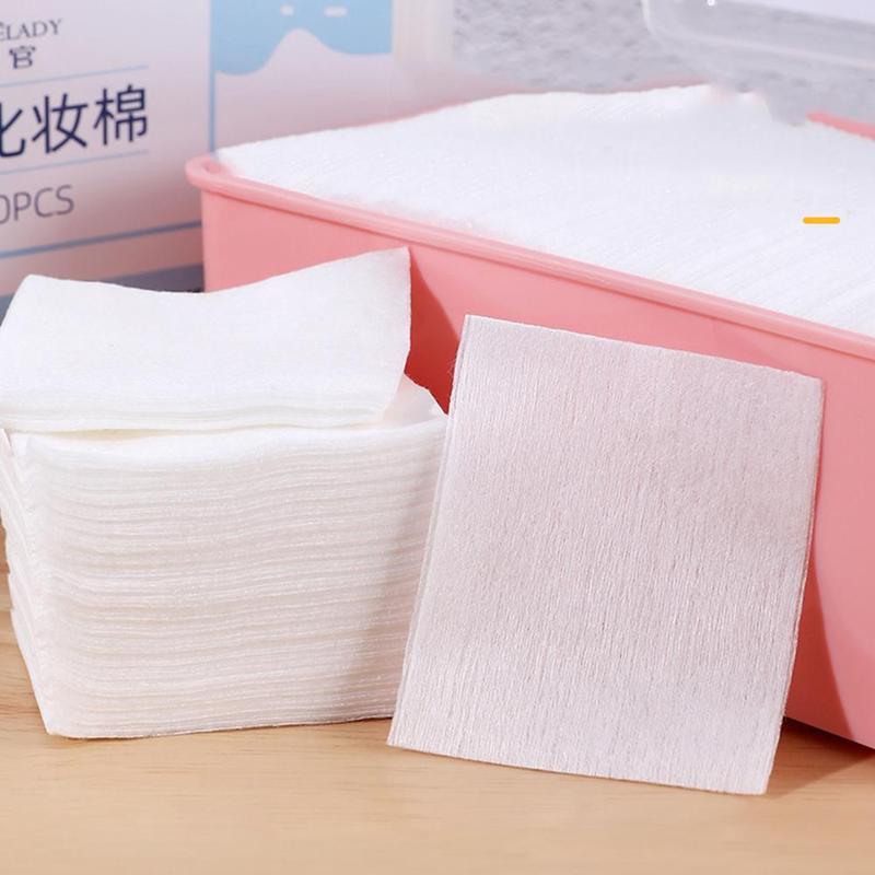 50pcs/bag Organic Cotton Pads Nail Polish Remover Cleaning Cosmetic Tissue Makeup Beauty Skin Care Tools