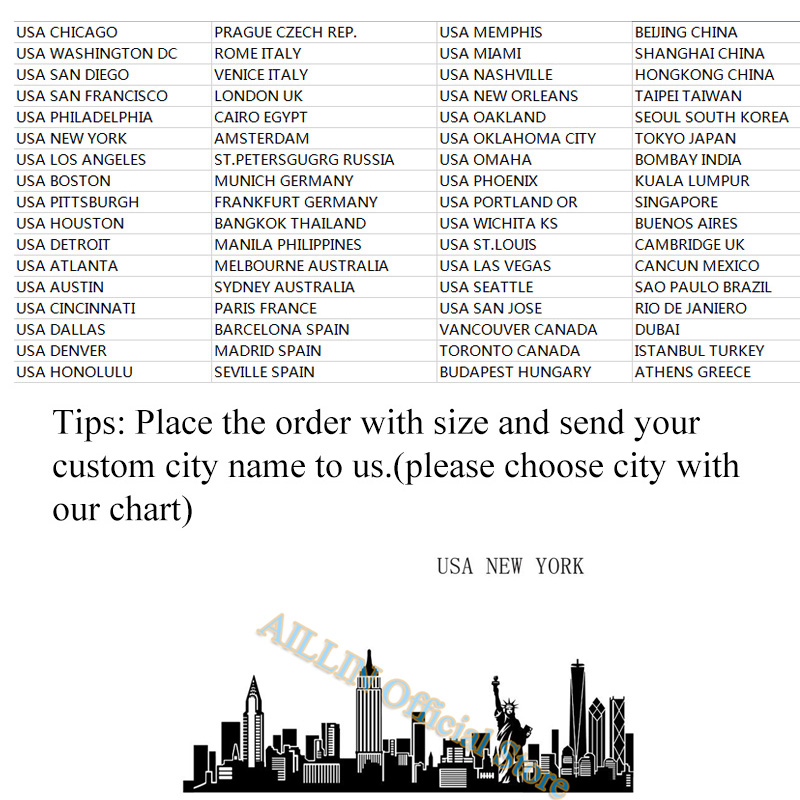 AILIN Custom 925 Sterling Silver City Skyline Rings Men Women Personalized Engraving Ring Name Church Customized Jewelry Gifts