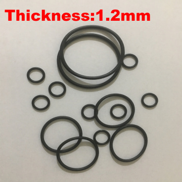 600pcs 6x1.2 6*1.2 3.2x0.7 3.2*0.7 OD*Thickness Black NBR Nitrile Chemigum Rubber Grommet Washer O Ring O-Ring Oil Seal Gasket