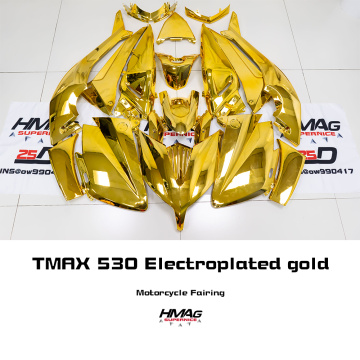 For YAMAHA TMAX T-max 530 12 13 14 15 16 17 18 19 20 Electroplating Process Yellow Gold Motorcycle Fairing Shell