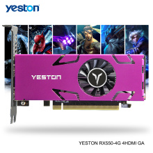 Yeston Radeon RX 550 GPU 4GB GDDR5 128bit Gaming Desktop computer PC Video Graphics Cards HDMI-compatible X4 use simultaneously