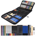 72PCS Sketch Pencils and Colored Pencils Set School Supplies Drawing Pencils Beginner Kit Watercolor Metallic Oily Art Supplies