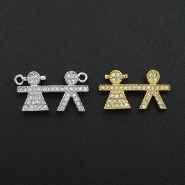 12x21mm 100% CZ Zircon DIY Jewelry Family Connectors Charm Wholesale Custom Orders Welcome Fashion Jewelry Accessories