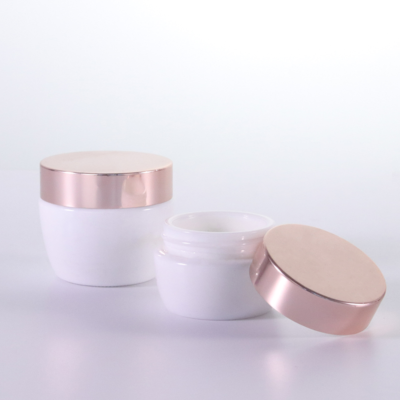 Opal White Cream Jar With Golden Aluminum Lid3 Jpg