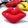 1pcs High Quality Red Lips Bowknots Shoe Models PVC shoe charms accessories/decoration fit wristbands croc JIBZ