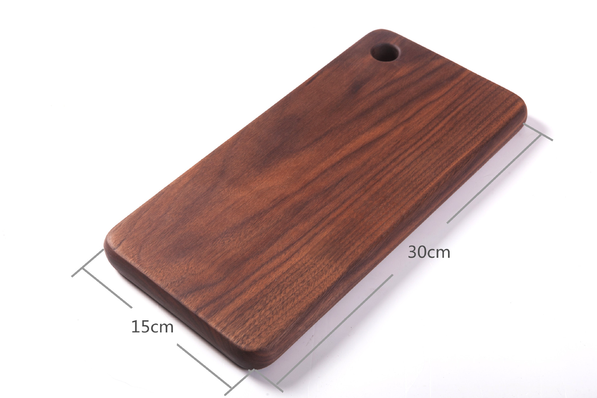 Japanese black walnut cheese board special-shaped cutting boards solid wood rootstock hole wood board kitchen stuff