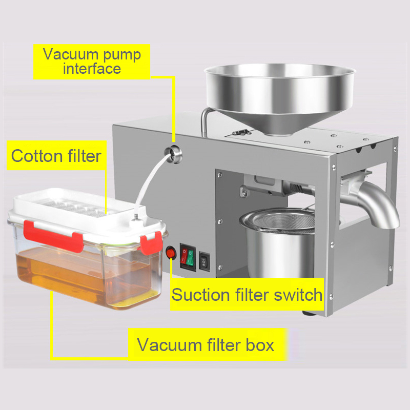 X6 Oil Press MachineOrganic Expeller Extractor for Home for Nuts Olive Kernel Almond Rapeseed Sesame etc110V / 220V