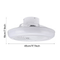 Ceiling Fans With Led Light Remote Control Modern Dimmable RGB Ceiling Fan Light Bedroom Livingroom Flush Mount Lighting Fixture