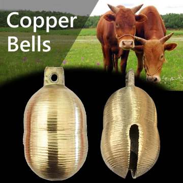 1PCS Sheep Copper Bells Livestock Animal Husbandry Copper Bells Cow Horse Sheep Equipment Grazing Bells Sound Loud Brass Bell