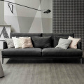 Nordic latex fabric sofa small apartment living room full three-person down fabric sofa removable