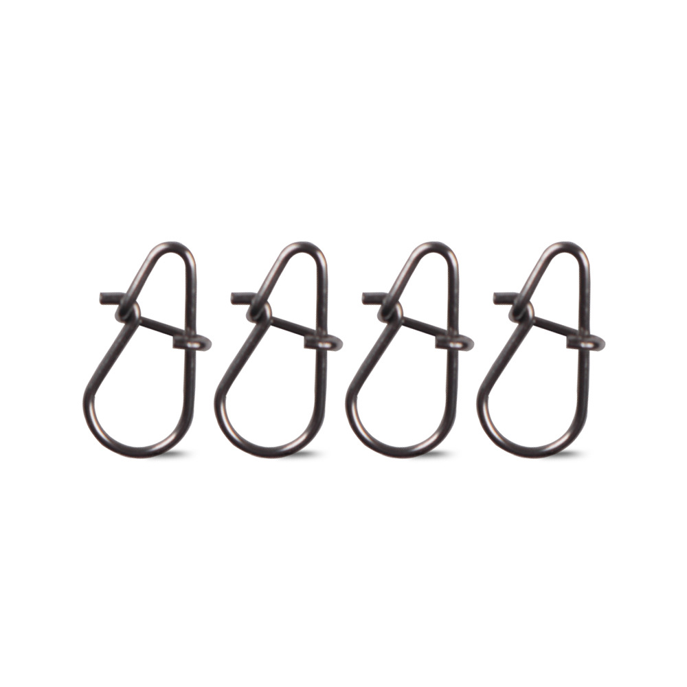 30-50pcs/bag Gourd type Stainless Steel Hook Swivel Solid Rings Safety SnapsFast Clip Lock Snap Connector fishing tackle tool