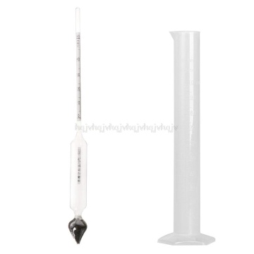 Hydrometer Tester measuring bottle Set Tools Alcoholmeter Alcohol Meter Wine Concentration Meter 0-50 hydrometer alcohol Tools