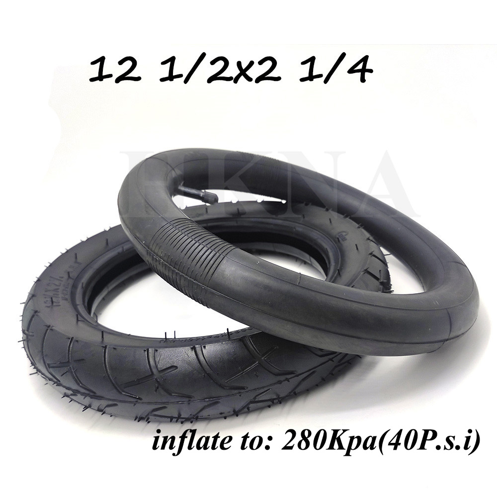 Mini Motorcycle 12 1/2x2 1/4 Tire 12 Inch Pneumatic Tires Inner Tube Tyre for Baby Stroller Folding Bike Electric Vehicle