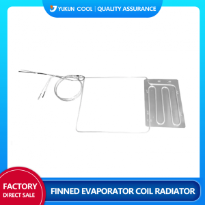 Finned evaporator coil radiator