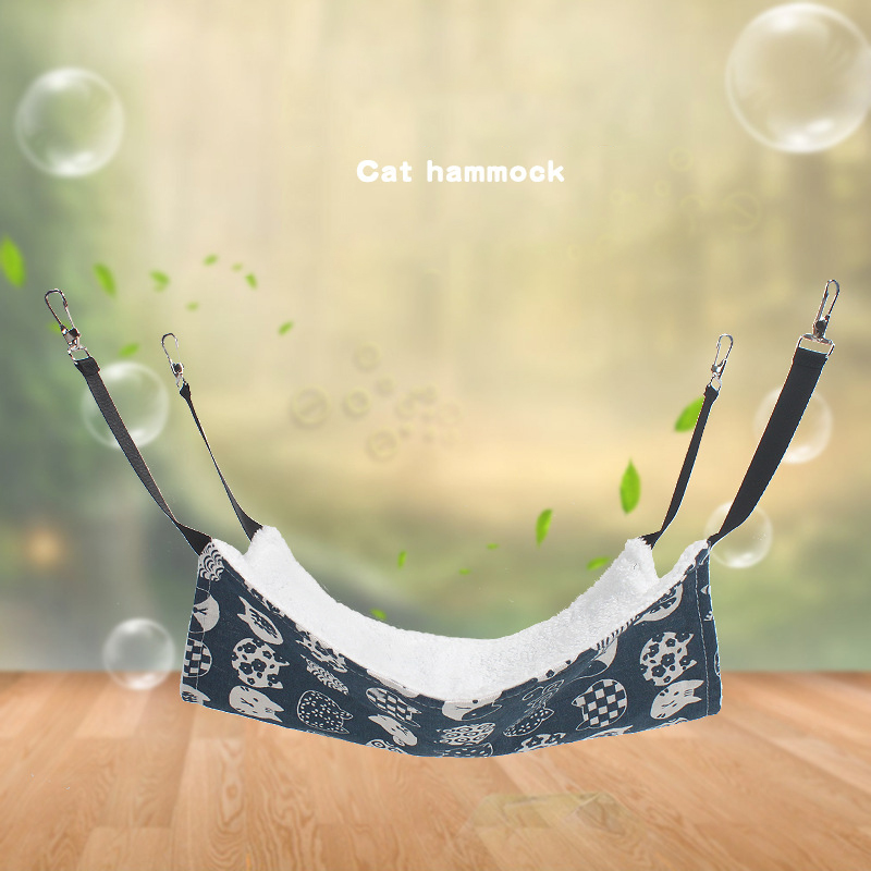 Hanging Pet Cat Bed Mat Soft Kitten Hammock Breathable Double-sided Available Pet Beds Cover Cushion Hanging Bed Pet Accessories