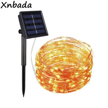 100/200LEDs Solar Lamps 8 Light Mode Outdoor String Lights Fairy Holiday Christmas Party Garland Solar Garden Waterproof Lights