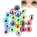 20Pcs 10/16/20mm Colorful Glass Dolls Eye No Self-adhesive Dinosaur Animal Eye Time Gem Accessories Craft Eyes For Toy