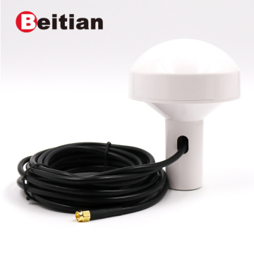 BEITIAN GNSS Antenna, 2.8V-5.0V, 5m RG58 Cable, SMA-J Connector, BDS GALILEO GLONASS GPS Antenna, BN-705AJ