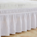 Home White Gray Ruffles Bed Shirts Without Surface Elastic Full Twin Queen King Easy on/Easy Off Bed Skirt