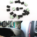 Auto Cord Fixed Clips 40Pcs Car SUV GPS Data Cable Light Cord Decorative Wire Fixing Organizer Plastic Black Small Car Accessory