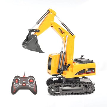 RC Trucks Mini Remote Control Bulldozer 1:24 5CH 6CH Alloy Engineering Car Dump Truck Crane Excavator Electric Vehicle Model Toy